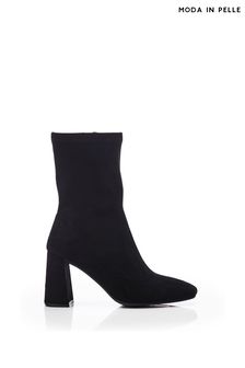 Myler Square Toe High Ankle Sock Black Boots (Q98328) | €158