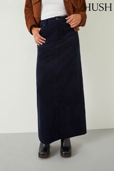 Hush Blue Alanna Cord Maxi Skirt (Q98403) | €47.50