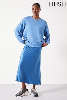 Hush Blue Simone Maxi Skirt (Q98451) | AED416