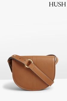 Hush Brown Louise Minimal Saddle Bag (Q98490) | $261