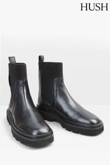 Hush Black Pacey Chunky Chelsea Boots (Q98496) | 1,205 SAR