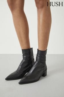 Hush Black Taylah Ankle Boots (Q98503) | 1,141 SAR