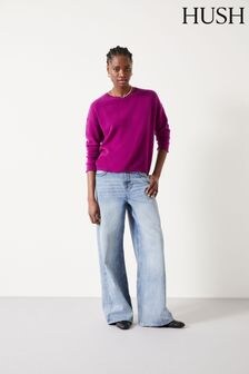 Hush Purple Saphira Cashmere Jumper (Q98552) | $248