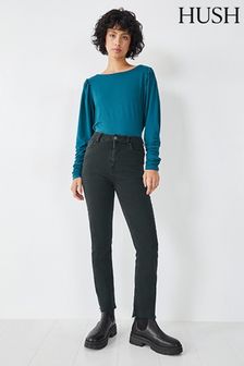 藍色 - Hush Charlotte 褶皺袖針織衫 (Q98559) | NT$2,290