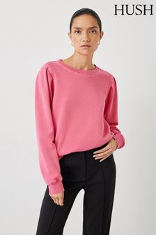 Hush Pink Minerva Pleat Sleeve Sweatshirt (Q98585) | $108
