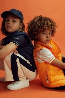 Reiss x McLaren F1 Team Papaya 13-14 yrs McLaren F1 Hybrid Quilt and Knit Gilet (Q98714) | $130