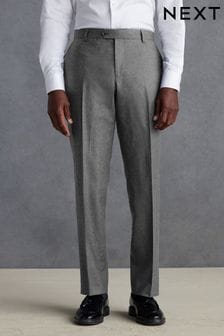 Серый - Signature Zignone Flannel Suit Trousers (Q99033) | €107