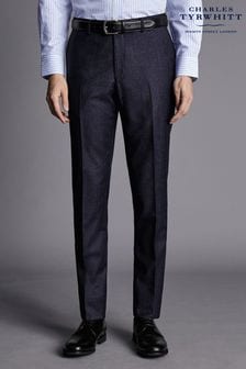 Charles Tyrwhitt Blue Slim Fit Italian Pindot Suit: Trousers (Q99310) | 742 QAR