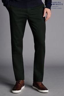 Charles Tyrwhitt Green Slim Fit Ultimate Non-Iron Chinos (Q99395) | OMR41