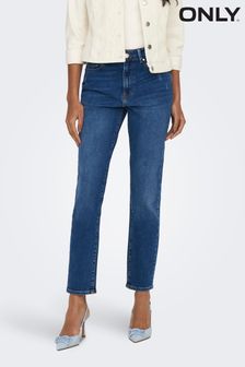 ONLY Blue Stretch Straight Emily Jeans (Q99404) | $51