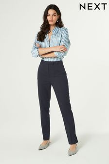 Темно-синий - Узкие строгие брюки (Q99564) | €38