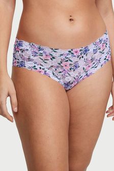 Vijolična s cvetličnim vzorcem - Spodnjice Victoria's Secret Lacie Cheeky (Q99639) | €10