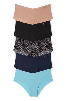 Victoria's Secret Nude/Black/Blue Cheeky No Show Knickers Multipack (Q99698) | kr490