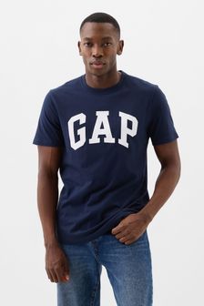 Темно-синий/Голубой - Мягкая футболка с короткими рукавами и круглым вырезом Gap Everyday (Q99735) | €18