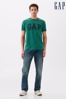 Verde - Camiseta de manga corta y cuello redondo con logo de Gap (Q99736) | 20 €