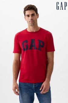 Rojo - Camiseta de manga corta y cuello redondo con logo de Gap (Q99737) | 20 €