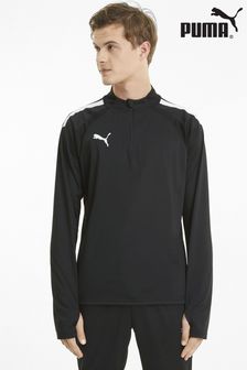 Schwarz - Puma teamLIGA Herren Fußball-Top mit kurzem Reißverschluss (Q99887) | 55 €