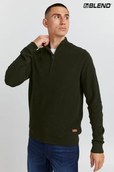 Blend Green Quarter Zip Knitted Sweater (R02231) | 45 €