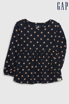 Gap Blue Dot Organic Cotton Mix and Match Long Sleeve Tunic Top (R03272) | €12.50