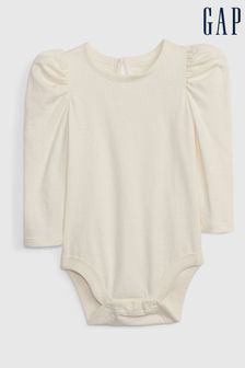 Gap Cream Organic Cotton Mix and Match Puff Sleeve Bodysuit (R04807) | €9