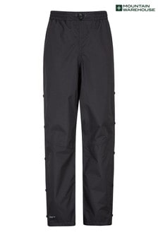 Mountain Warehouse Black Downpour Womens Short Length Waterproof Trousers (R04896) | €69