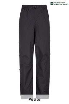 Mountain Warehouse Black Downpour Womens Short Length Waterproof Trousers (R04897) | €69
