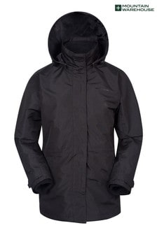 Mountain Warehouse Black Fell Womens 3 In 1 Water-Resistant Jacket (R05009) | $81