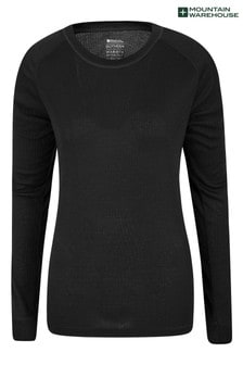 Mountain Warehouse Black Talus Womens Long Sleeved Thermal Top (R05247) | ₪ 70