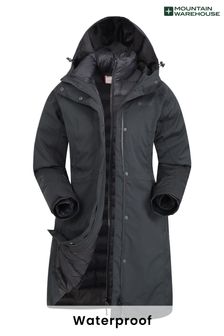 Negro - Mountain Warehouse Alaskan Womens 3 In 1 Long Coat (R05951) | 248 €
