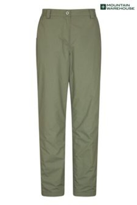 Mountain Warehouse Khaki Winter Trek Ii Womens Short Length Trousers (R06000) | €53