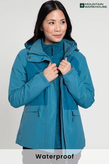 Albastru - Jachetă Mountain Warehouse Thunderstorm 3-în-1 pentru femei (R06043) | 561 LEI