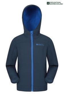 Mountain Warehouse Dark Blue Mountain Warehouse Exodus Kids Water Resistant Softshell (R06295) | €42