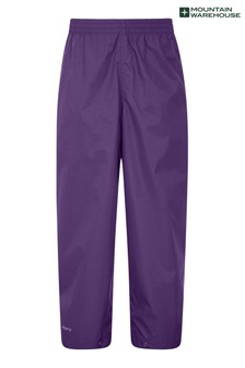 Mountain Warehouse Purple Pakka Kids Waterproof Over Trousers (R06372) | €12