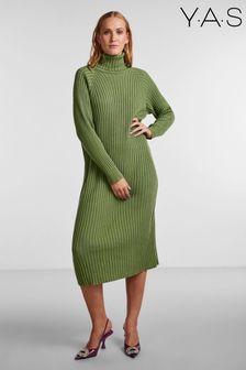 Y.A.S Black Roll Neck Maxi Knitted Dress (R06414) | 74 €