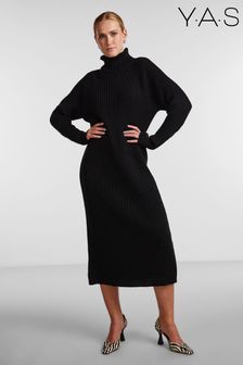 Y.A.S Green Roll Neck Maxi Knitted Dress (R06415) | 74 €
