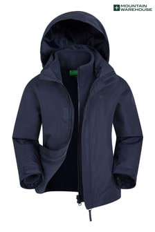 Mountain Warehouse Navy Fell Kids 3 In 1 Water Resistant Jacket (R06599) | $52