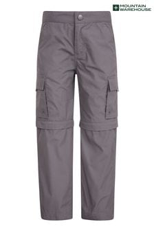 Mountain Warehouse Grey Active Kids Convertible Trousers (R06601) | ₪ 131