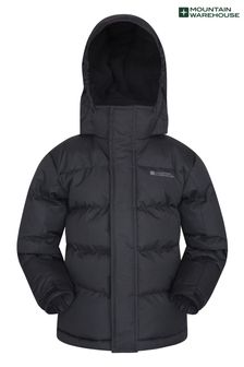 Mountain Warehouse Black Snow Kids Water-Resistant Padded Jacket (R06622) | €53