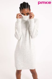Pimkie Grey Knitted Roll Neck Dress (R09196) | $44