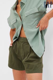 Gap Khaki Green High Rise Pull On Utility Shorts (R14037) | €22