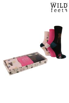 Wildfeet Green 3 Pack Floral Moose Gift Box (R23869) | 15 €