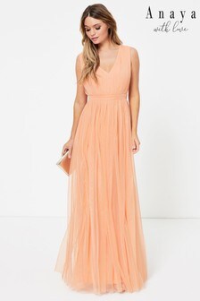 Robe longue Anaya With Love à larges bretelles et nœud dans le dos