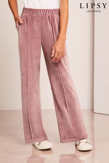 Lipsy Pink Super Soft Wide Leg Velour Joggers (R30347) | INR 1,764 - INR 2,646