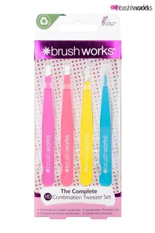 Brushworks HD 4 Piece Combination Tweezer Set (R32102) | €9
