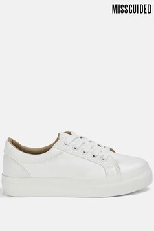 Baskets Missguided plateforme en similicuir