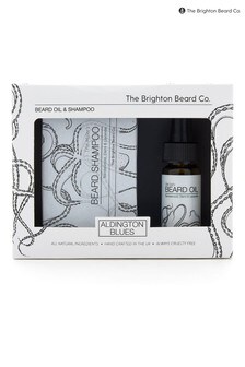 The Brighton Beard Co. Aldington Blues Cleansing Beard Oil & Shampoo Gift (R35396) | €25