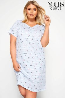 Yours Curve Mini Heart Placket Nightdress