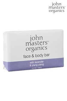 John Masters Organics Face & Body Bar with Lavender & Ylang Ylang 128g (R36523) | €10.50