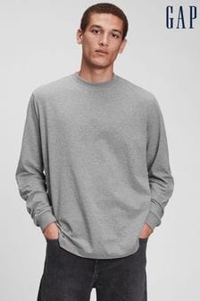 Gap Grey Classic Long Sleeve Crew Neck T-Shirt (R39518) | €15