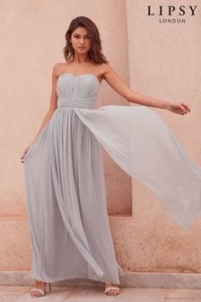 Kornblumenblau - Lipsy Bella Trägerloses Multifunktions-Kleid für Brautjungfern (R41201) | 115 €